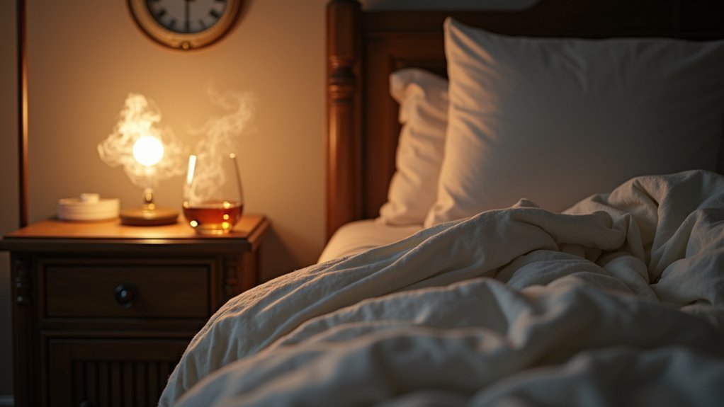 alcohol induces quick drowsiness