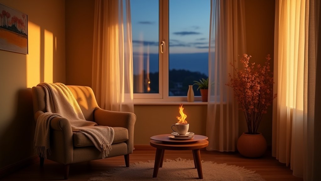 amber light enhances sleep preparation