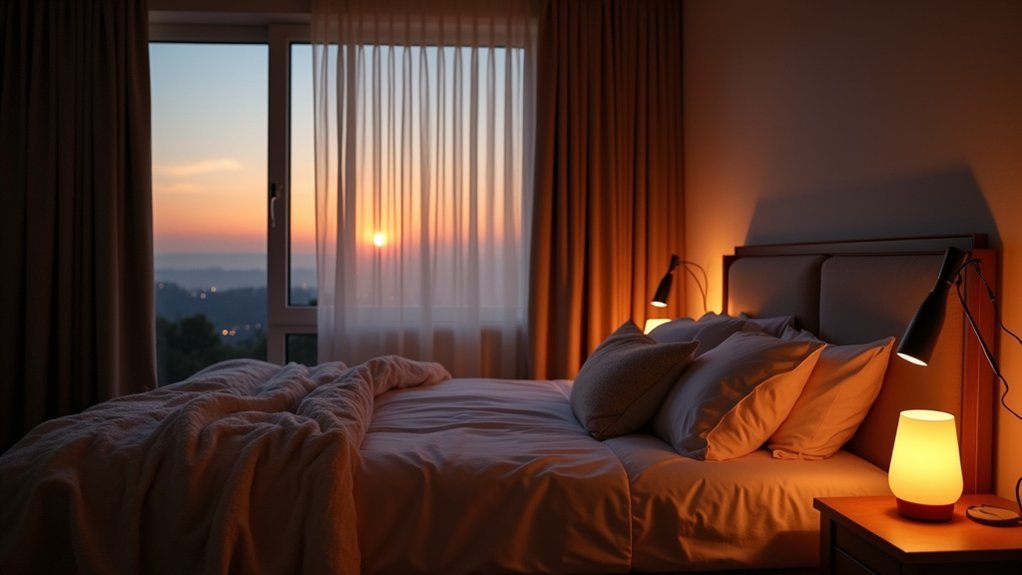 automated evening wind down lighting