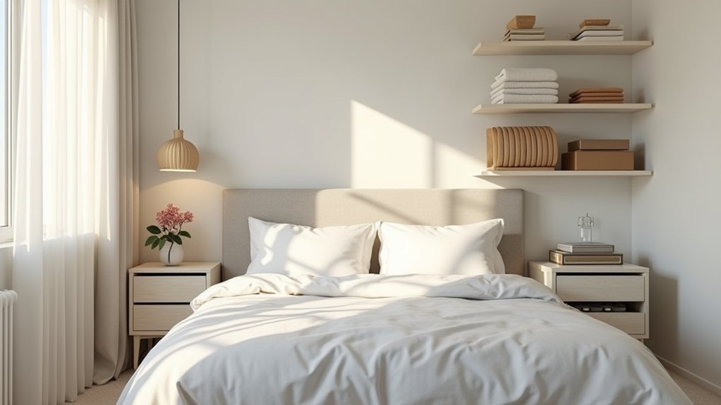 bedroom organization for tranquility