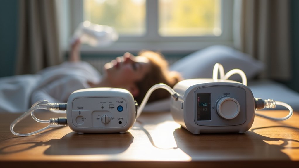 breathing mechanisms cpap vs bipap