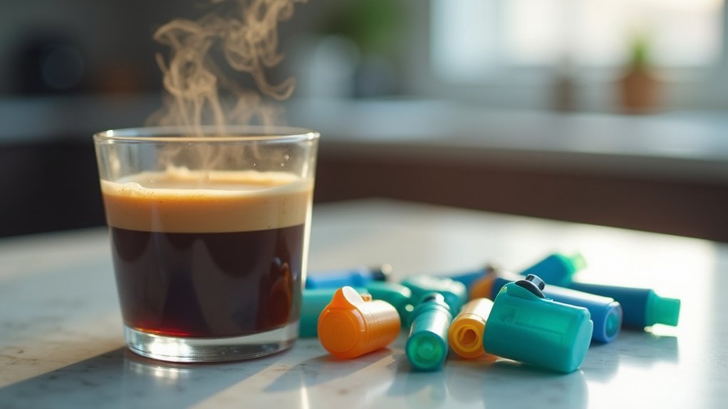 caffeine amplifies asthma medication effects