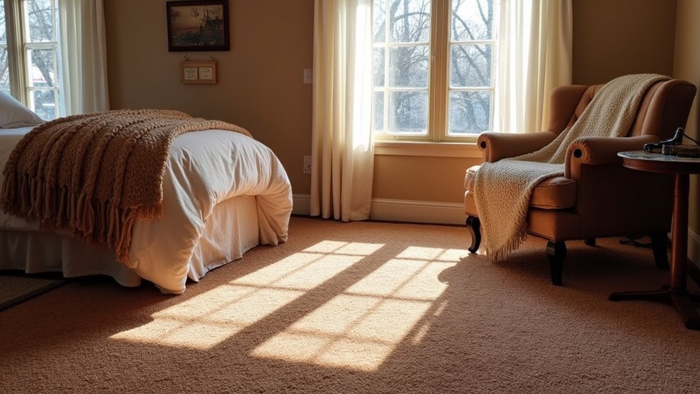 carpeting enhances cold comfort