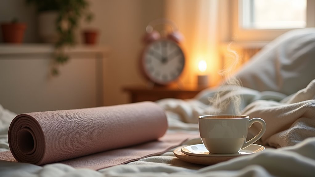 consistent bedtime yoga routine