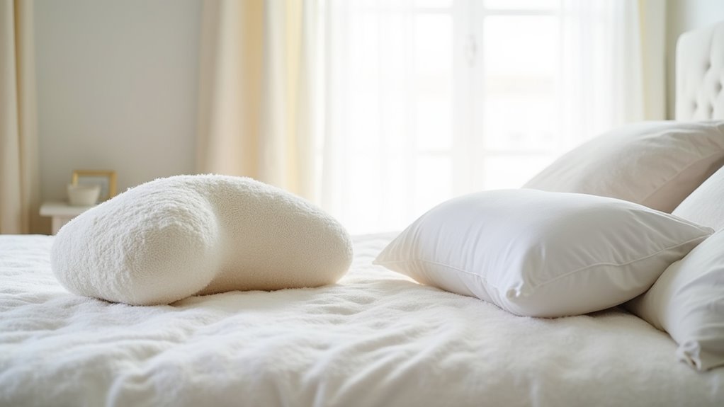 contoured pillows enhance neck support