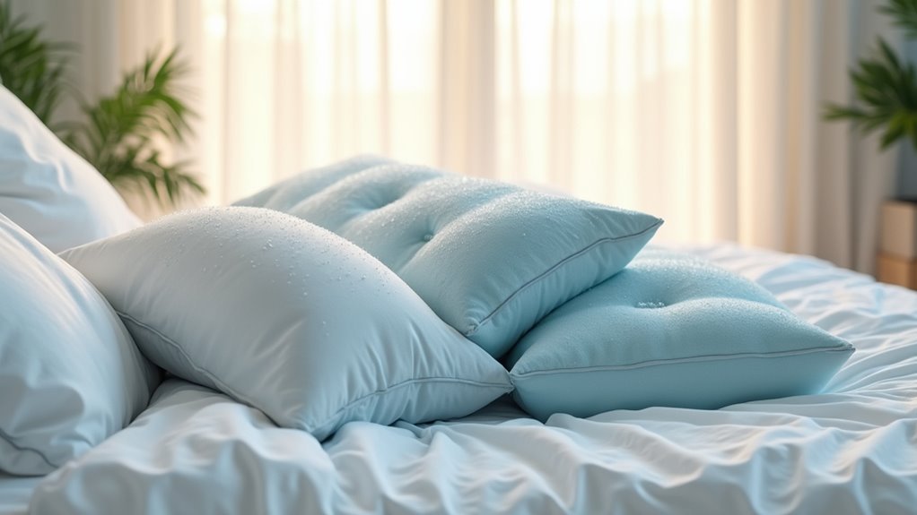 cooling memory foam pillows