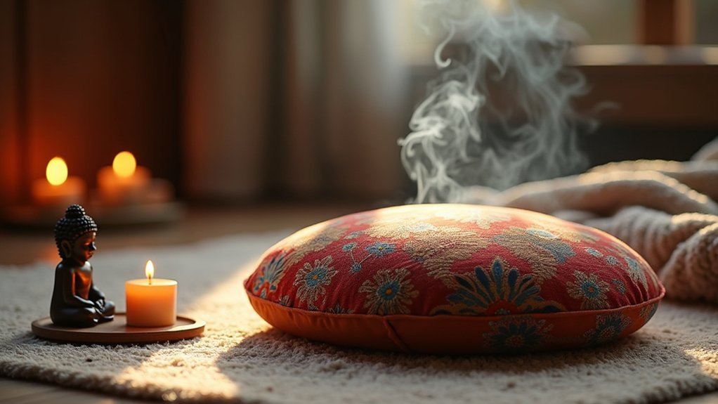 ergonomic meditation cushion support