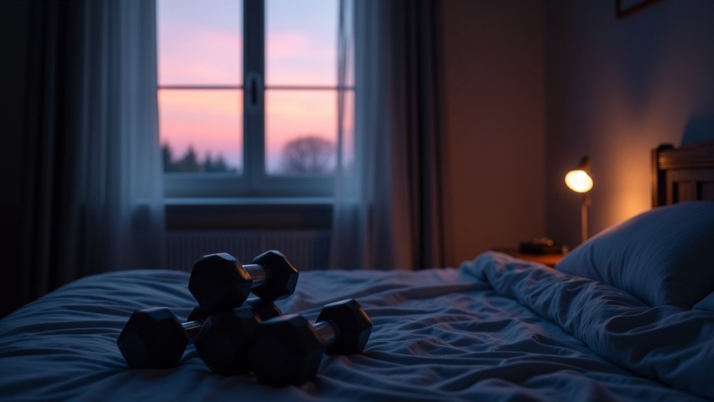 evening exercise delays rem sleep