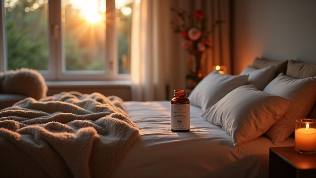 evening progesterone enhances relaxation