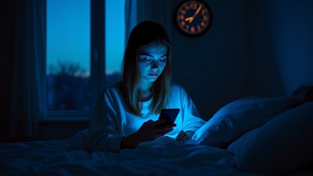 evening screen time disrupts sleep