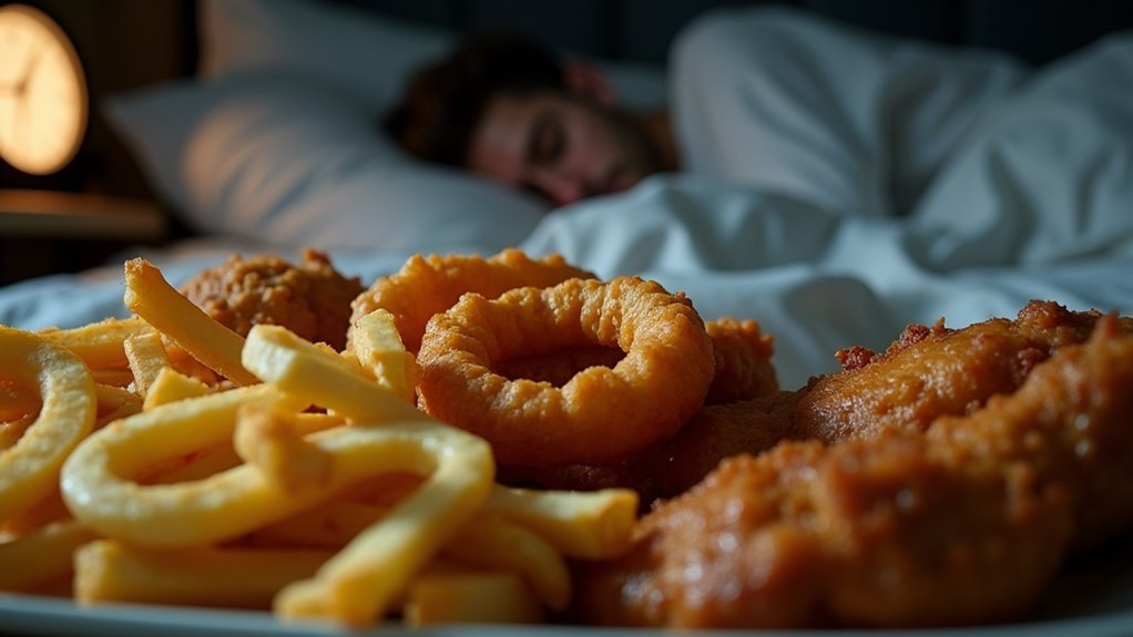 fried foods disrupt sleep