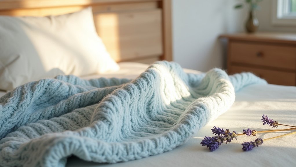 hand knitted breathable anxiety relief