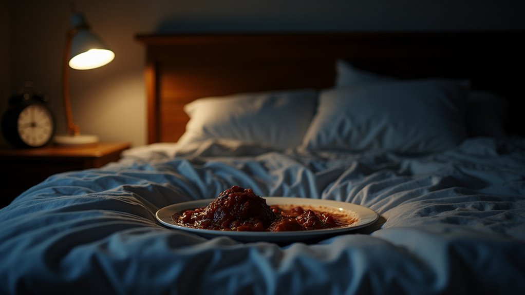 heavy meals disrupt sleep