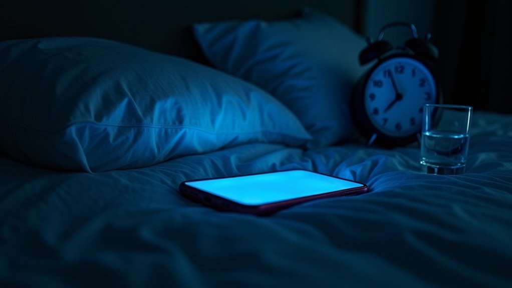 limit blue light exposure