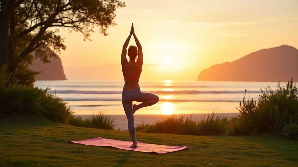 mindful morning yoga practice