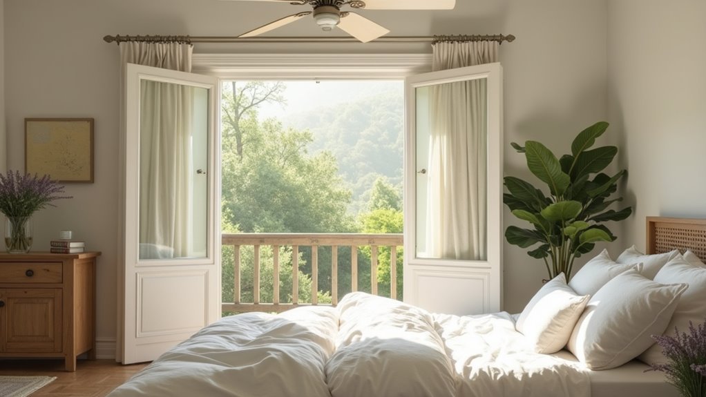 open doors for ventilation