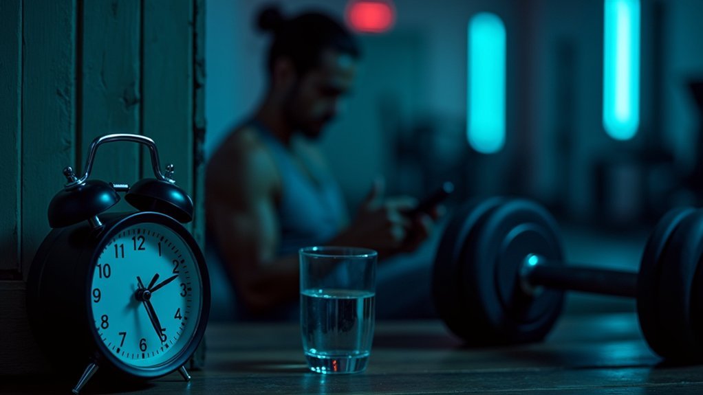 pre workout timing affects sleep