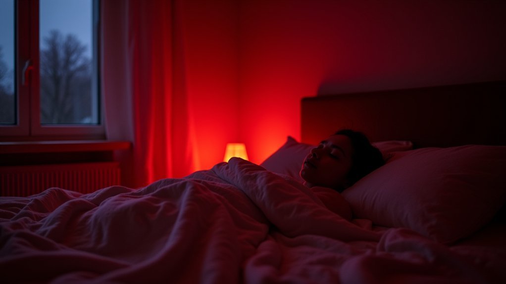 red light enhances sleep quality