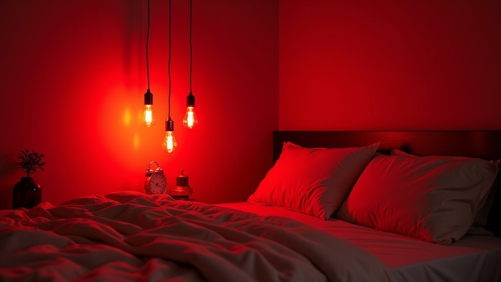 red light enhances sleep quality