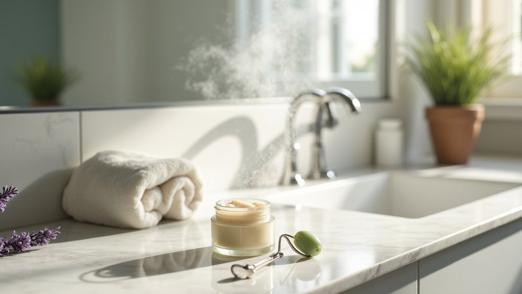 relaxing moisturizing skincare ritual