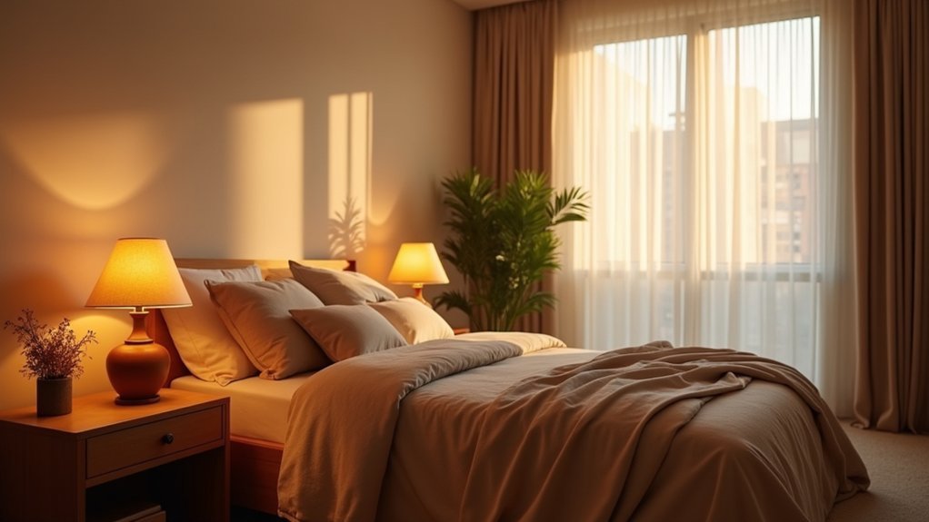 warm colors enhance sleep