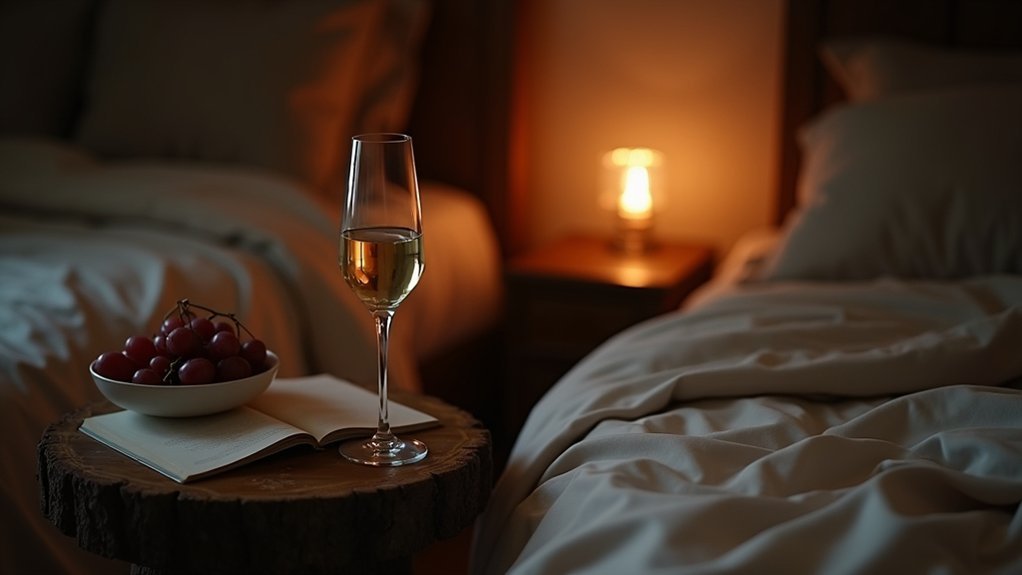wine and sleep routine