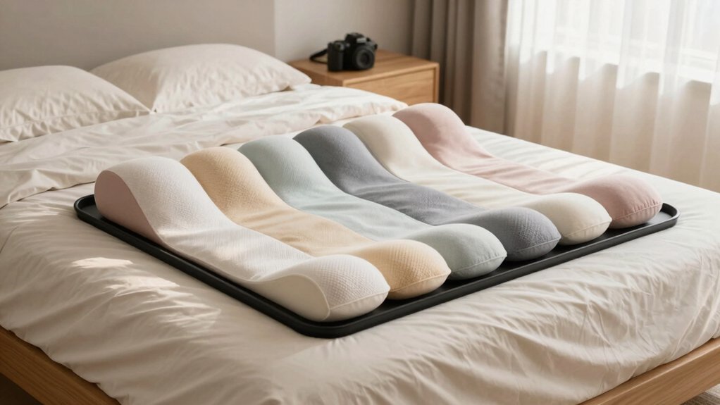 passive leg elevation pillows for circulation benefits