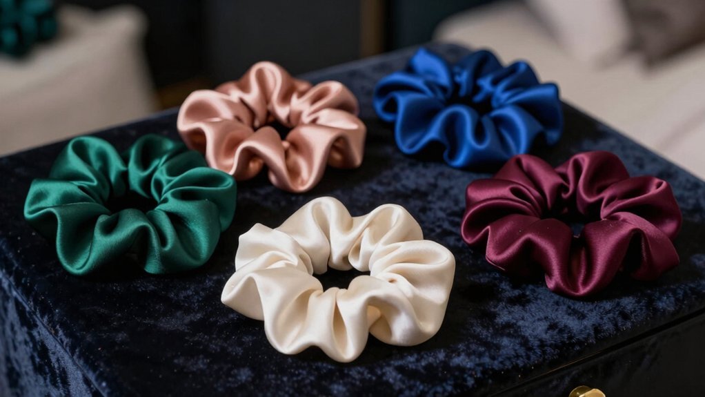 silk scrunchies reduce night friction